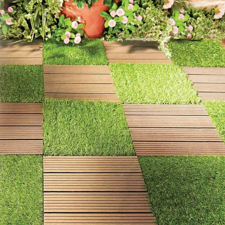 Interlocking Tiles Soft Carpet Grass Turf Multipurpose Fake Flooring Patio Playrooms Turf Artificial Grass