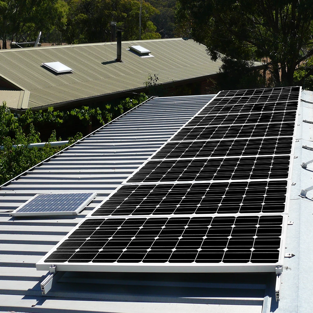 DOKIO 18V 100W Rigid Solar Panel China 18V Monocrystalline Silicon Waterproof Solar Panel Charging 12V #DSP-100M Camping/Home/RV