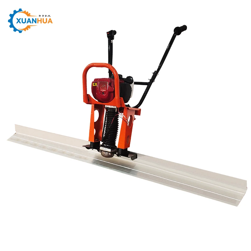 concrete road floor screeding machine ride on concrete vibrating screed ruler laser smooth screed leveling machine