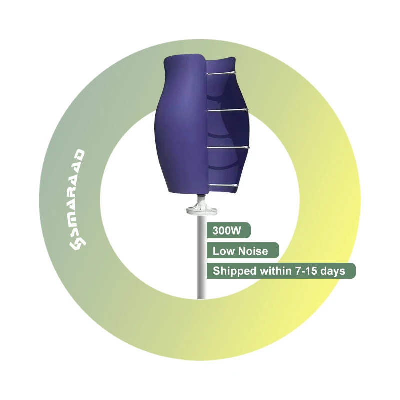 SMARAAD Vertical Tulip Wind Turbine 1KW Wind Generator 300W Charge The street Lights In The Scenic Area
