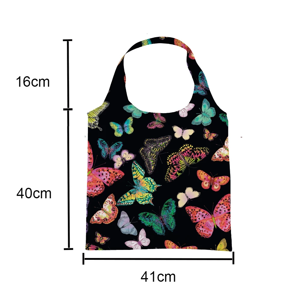 Customized Reusable Recycled Nylon Foldable Tote Bag With Pouch For Shopping and Grocery