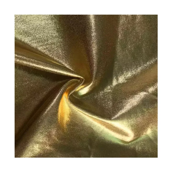 China Manufacturer Wholesale Luxury fashion gold fabric for dress sexy swimwear fabric