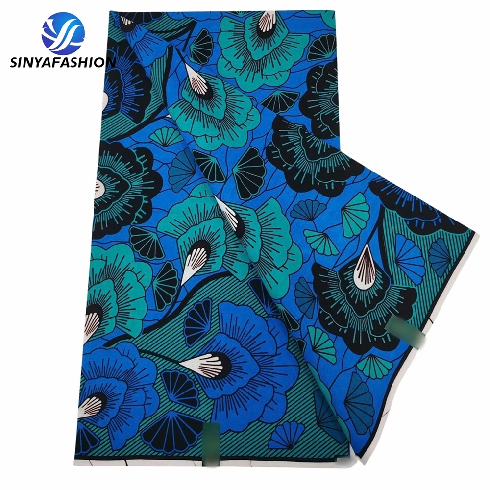 Sinya Hot Sale 100% Cotton Nigerian Ankara African Wax Prints Fabric for Garment Home Textile