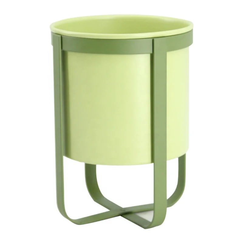Mini Size Metal Planter Holder for Table Decor Indoor Room Use Floor Stand Flower Plant Greeny Pot