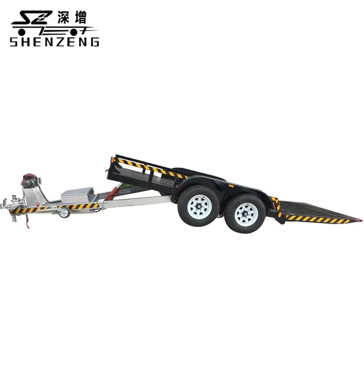car transporter trailer general use hydraulic tilt tandem car trailer