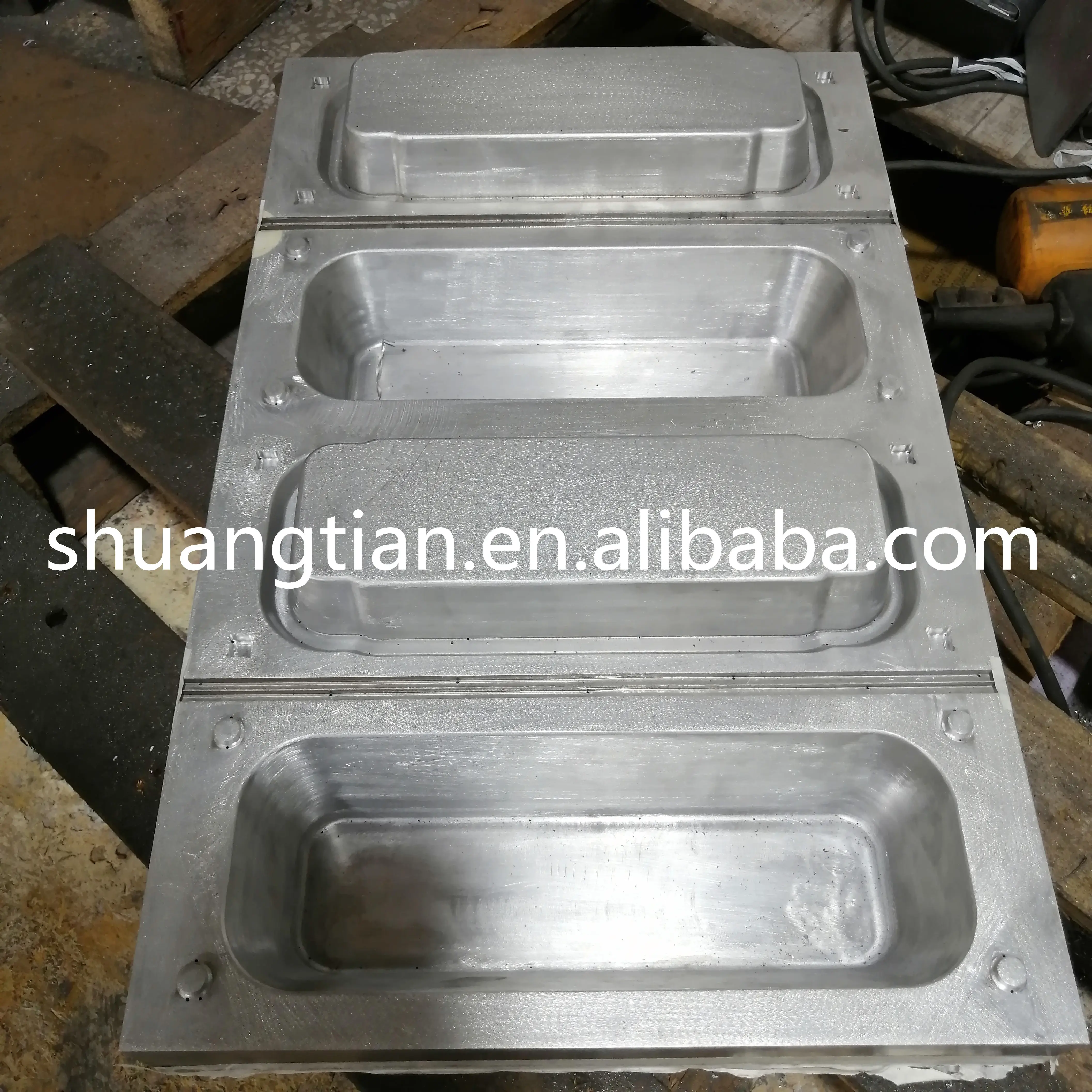 Custom Precise Glossy Fine Custom Aluminium Vacuum Forming Thermoforming Manufacturing Molds Moulds For Vacuum Forming