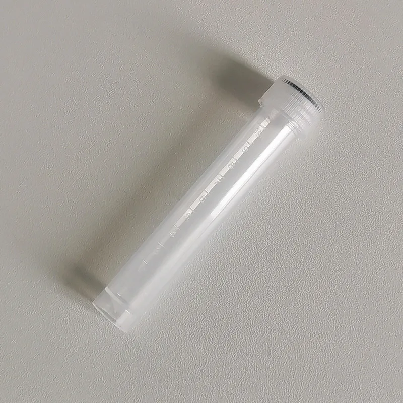 10ml Self Standing Medical PP Cryovial Cryogenic Virous Sampling Tube With Silicone Gasket