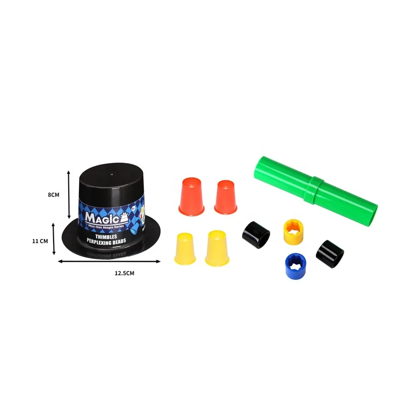 New Arrivals Novelty Magic Trick Kit Toys Games The Cups & Balls Magic Hat Classical Magic Toy Set for Kid and Adult