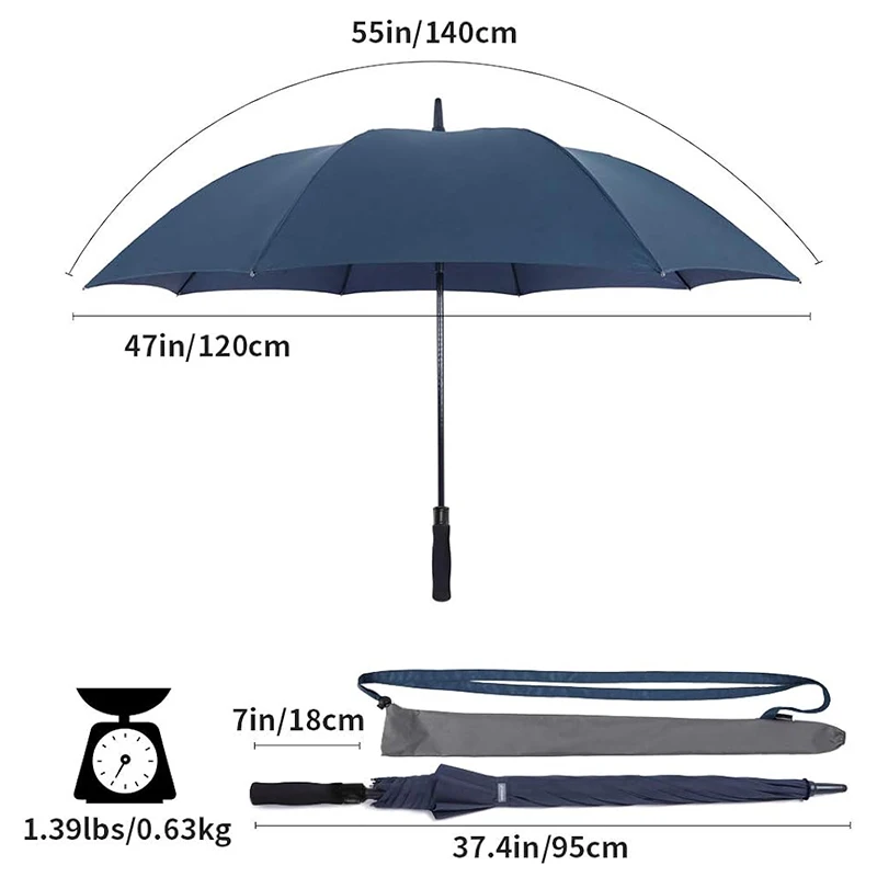 New Product In The Market Popular Fiberglass Automatic Straight Umbrella With Logo Paraguas High Quality Umbrellas For The Rain