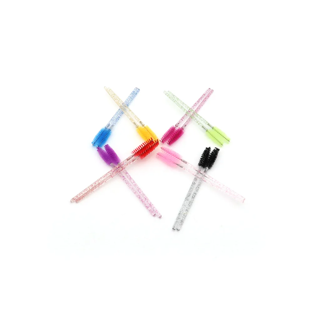 Lash Wands Starry Multicolor Disposable Colorful Mascara Brush Head Lash Eyelash Spoolie Makeup Tools Kit