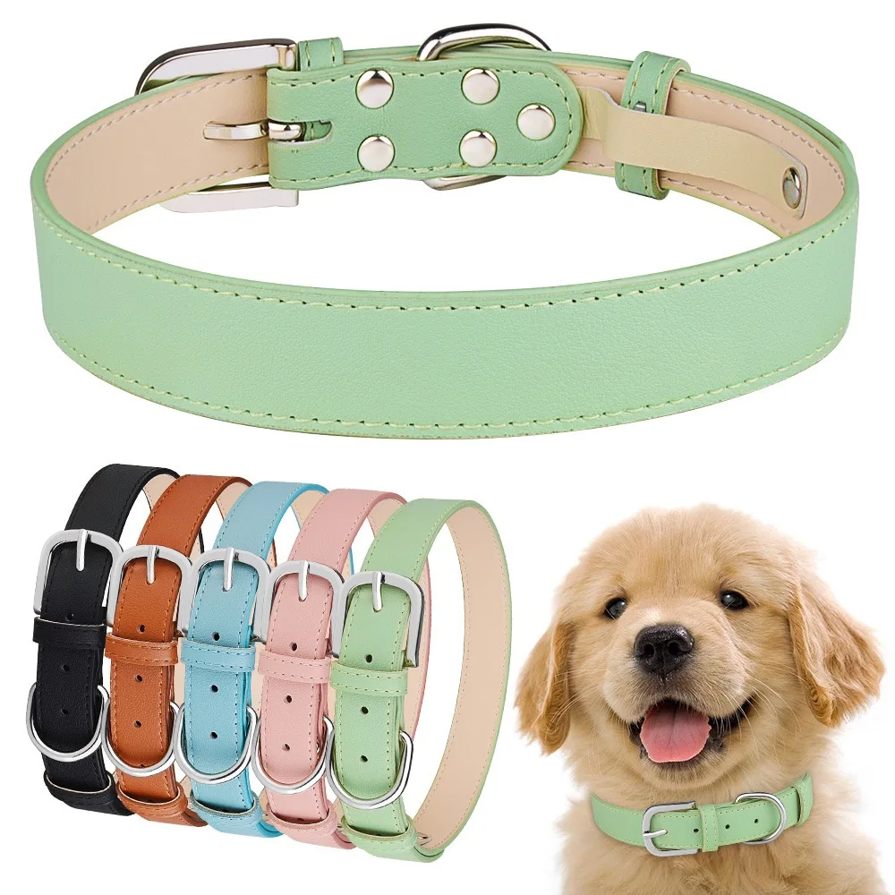 Designer Dog Collar Custom Luxury Personalized Tactical Heavy Duty Vegan PU Leather Lace Popular Outdoor Solid Leather Leash 001