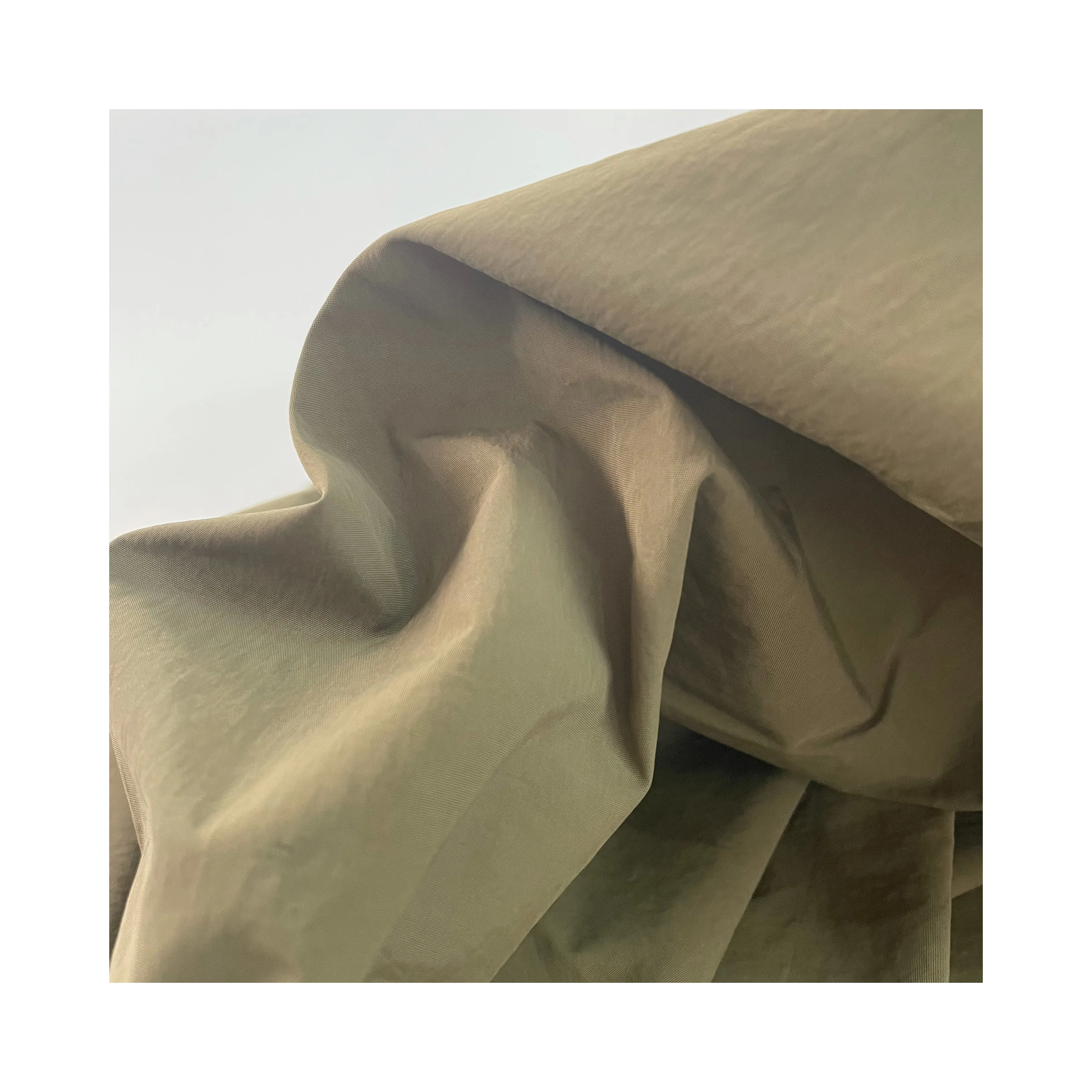Utility Jacket Coat Out Wear Wind Shell PU Coating 70D Nylon Memory Plain Fabric