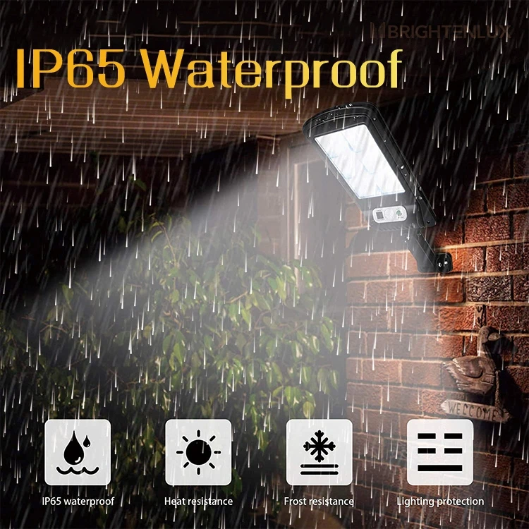 Factory Price Outdoor LED solar wall lamp remote controlled waterproof villa courtyard passage lighting LED solar garden lamp