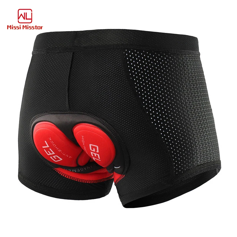 Breathable Bicycle Pants Cycling Underwear Men Padding Cycling Shorts 3D Gel Pad Shockproof MTB Mountain Bike Shorts
