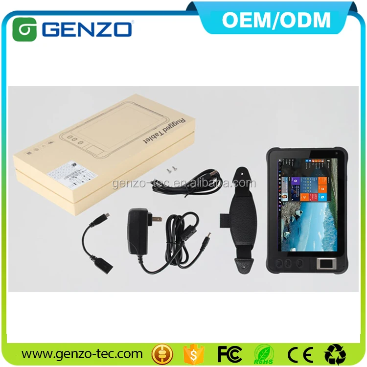 
7 Inch industrial tablet pc windows 10 Rugged tablet 1000 nits With Fingerprint and RFID/UHF/ID Module/1D 2D Barcode 