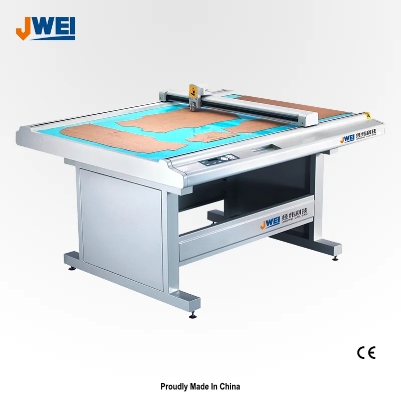 JWEI easy operation flatbed shoes paper pattern cutting plotter