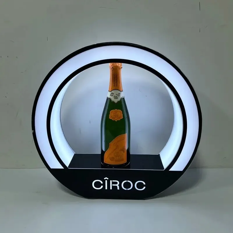 LED bottle stand display demonstrator Round heart rechargeable Glory Night Club VIP