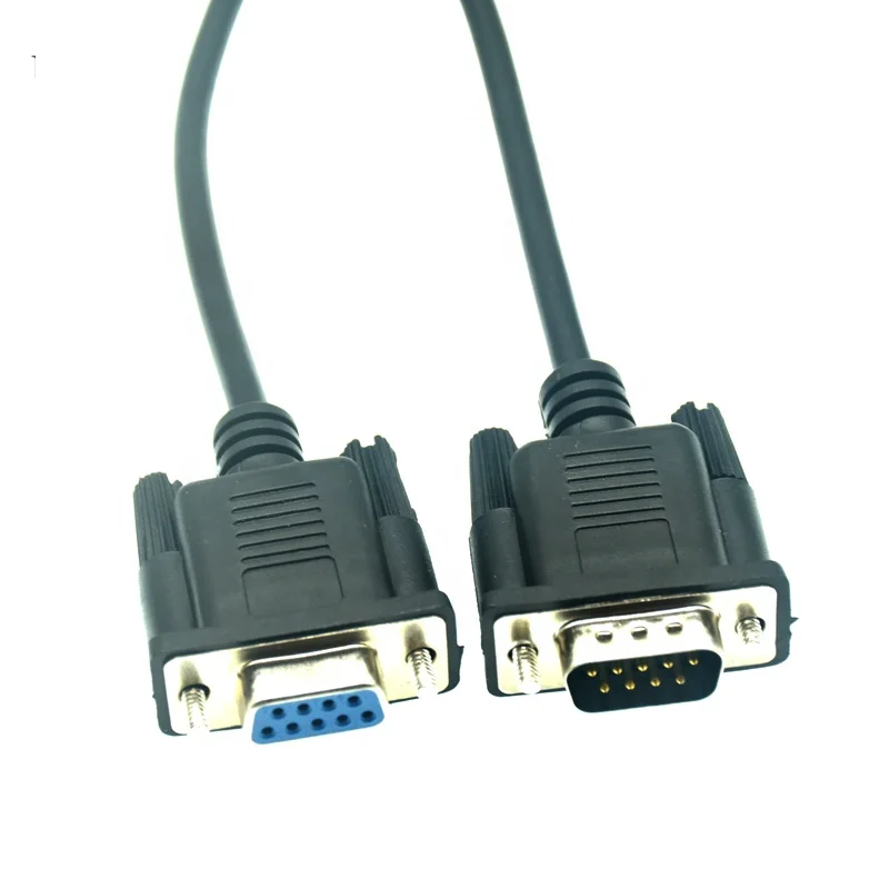 1.5m 9 Pin DB9 RS232 Male To DB9 RS232 Female Extension Serial Cable