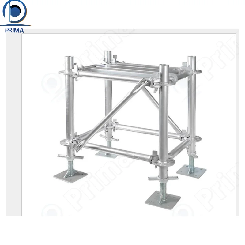 Prima Galvanized Steel Pipe Professional Ringlock Aluminum Scaffold Construction All Round Layher Scaffolding System for Sale