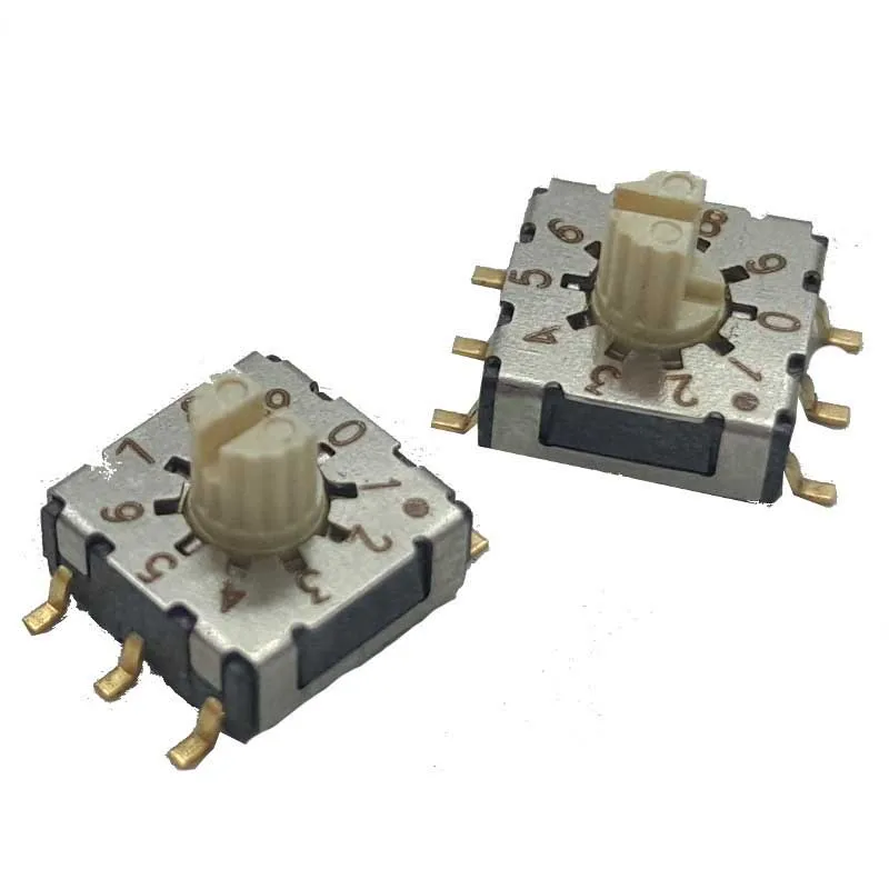 IP67 поворотный переключатель Sdcr-10s 10 зубчатых выключателей 7x7 кодовый для 3-скоростного поворотного