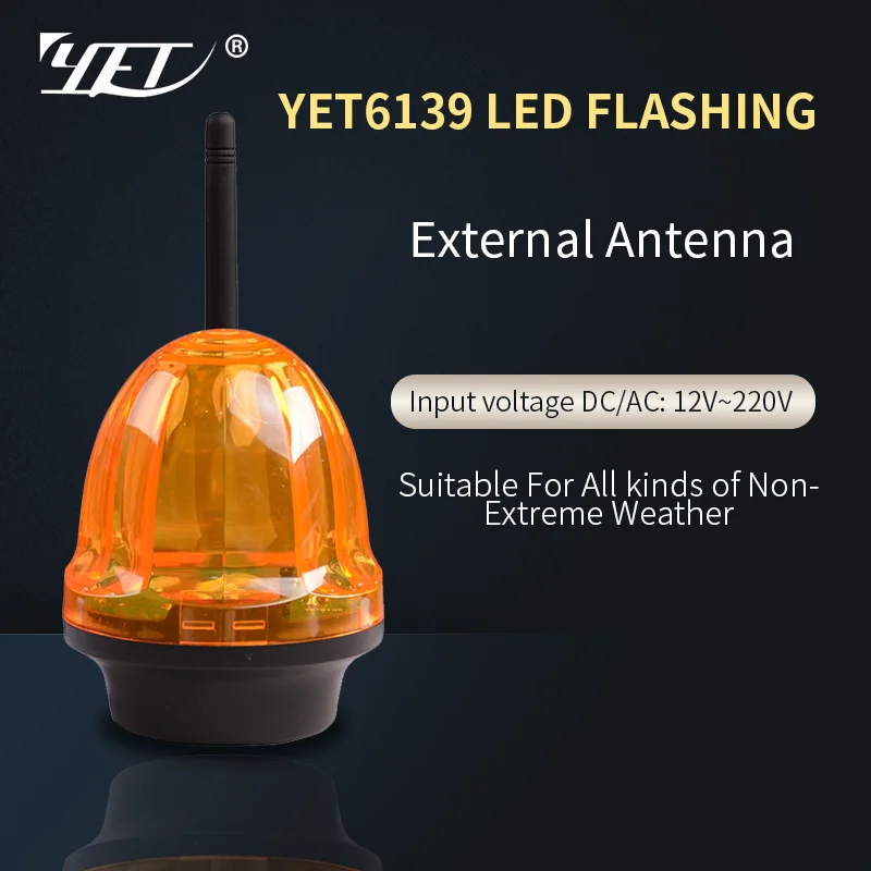 YET6139 12V/24V/220V Flash night light Siren Security Lamp Alarm For Garage Door Gate Opener