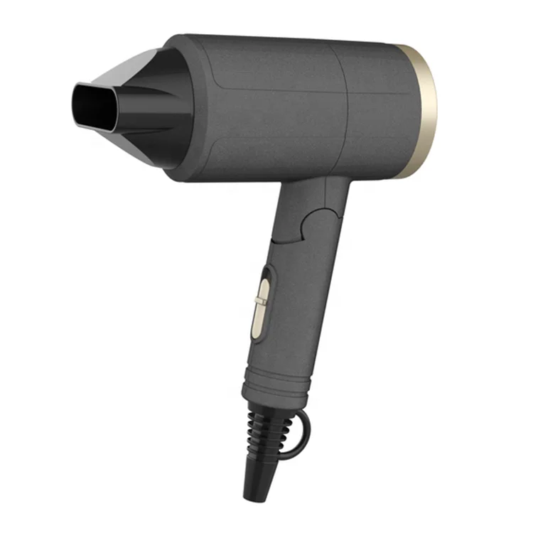 Biumart Foldable Hair Dryer High Watts Plastic Material flight Travel Small Hanging Loop Removable
