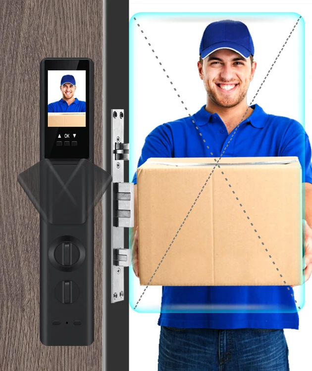 Smart Digital Keyless App Remote Control Alexa Security Fingerprint Factory Camera WiFi Alarm Lock