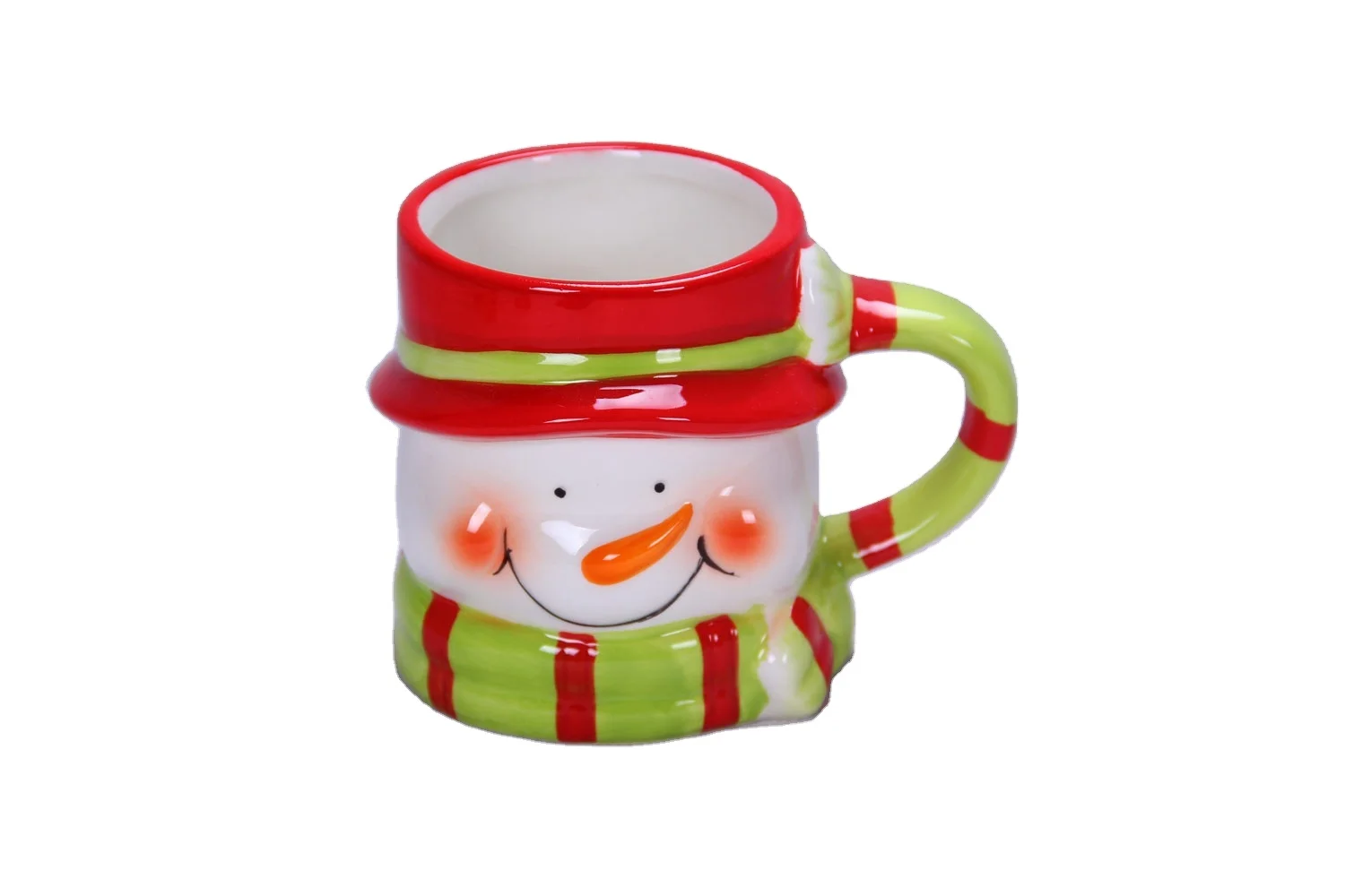 Christmas Ceramic Santa mug cup  handcraft ceramic mug ornament Home Christmas cup Table Decoration