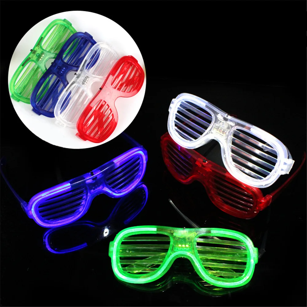 Wholesale Luminous Festival Party Accessories LED Glasses Flash Up Glow In Dark Flashing Glasses For Party