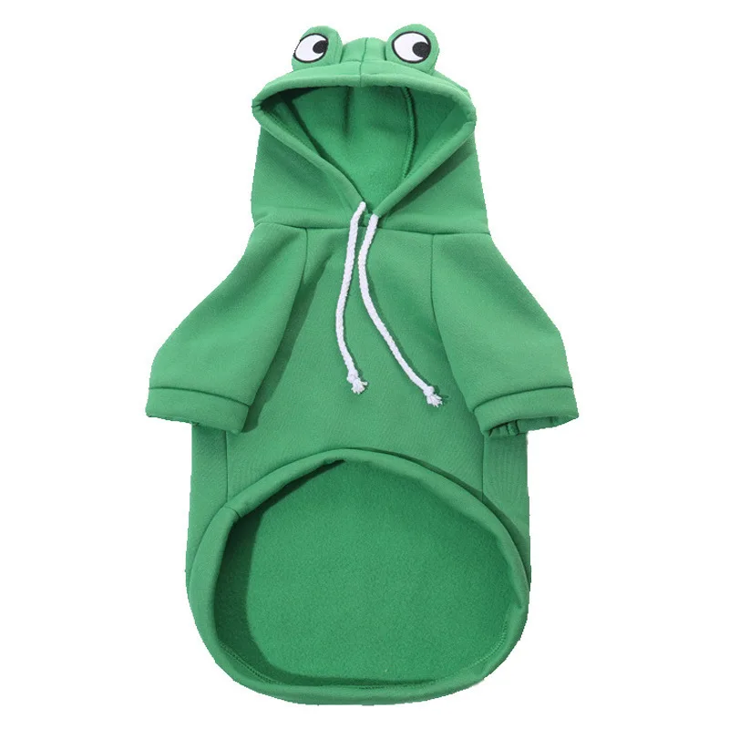 CuteHoodie Frog Shape Coats Pet Halloween Cosplay Costume Pet Clothes Hooded Sweatshirt for Puppies Cat