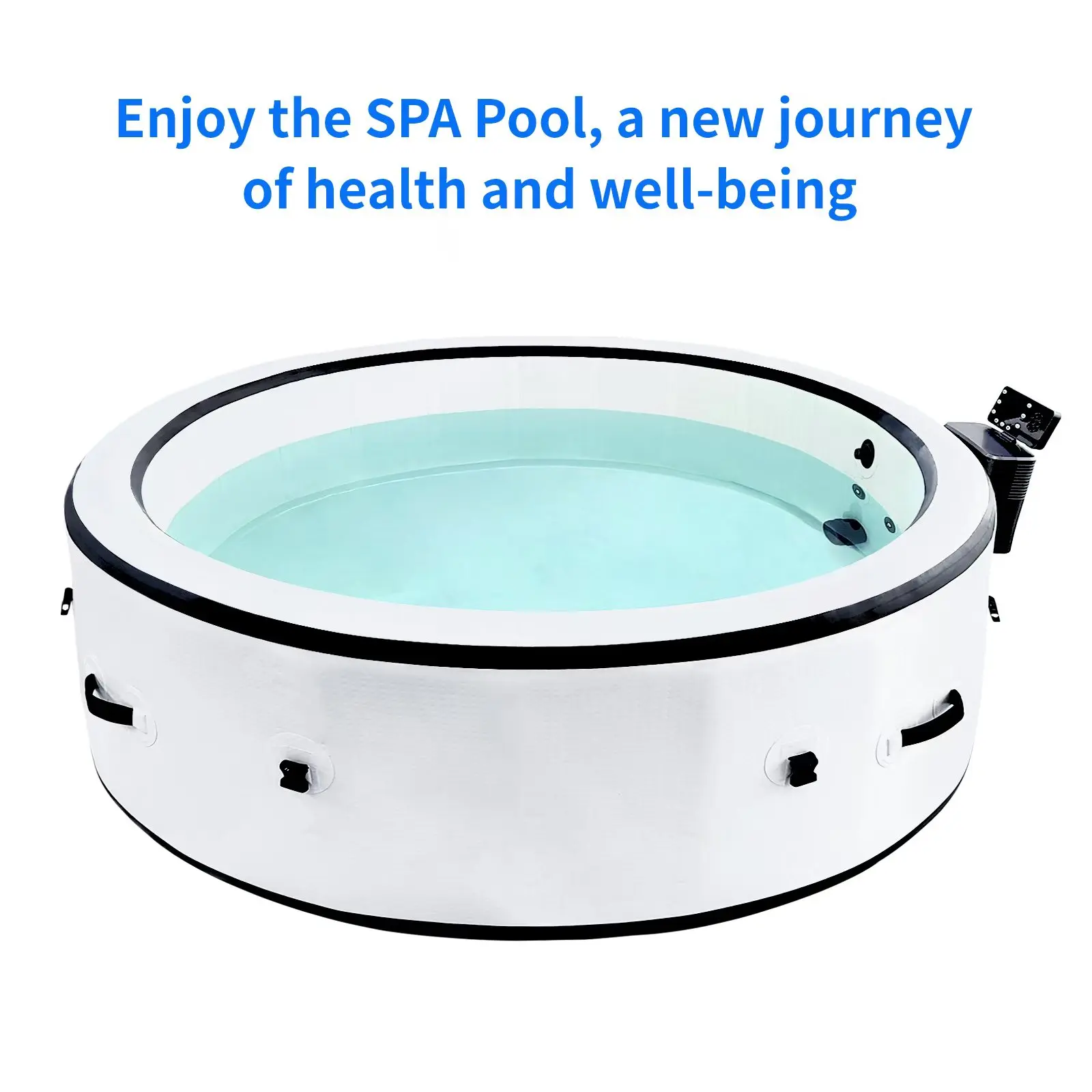 Sunrans Whirlpool Spa Massage Bathtub Luxury Balboa Hot Tub Outdoor Hydropool Aqua Sport Swim Spa For 8 Person Use