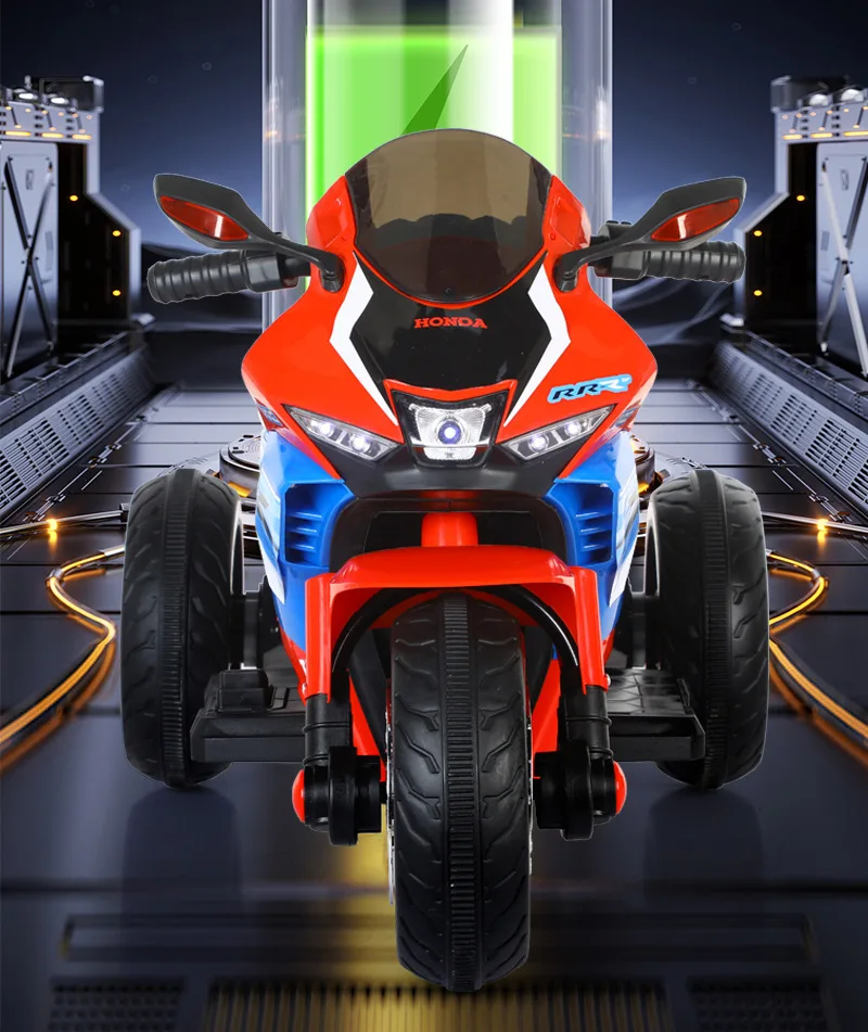 2024 China Wholesale 6V4 Battery Rechargeable Large Size Two Wheel/Three Wheel Kids Ride on Electric Motor Bike Kid Motorcycle