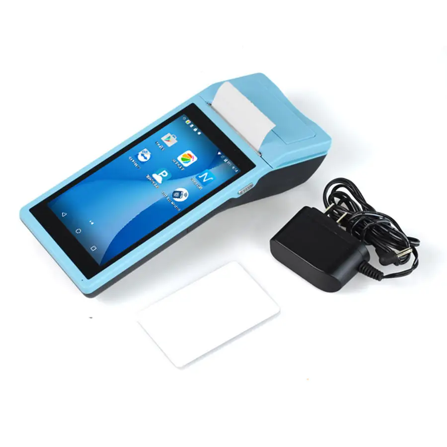 Portable Android Mobile POS with Built-in Printer 5.5 inch Payment handheld POS Terminal