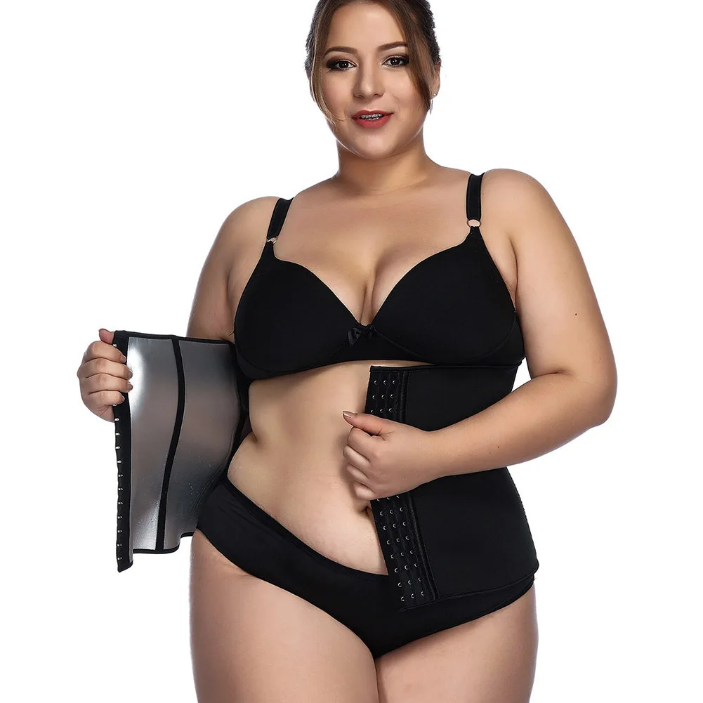 Women summer spring hot selling unique PU neoprene 9 steel bones sweat body shaper plus size women shaper wear wholesale 2021