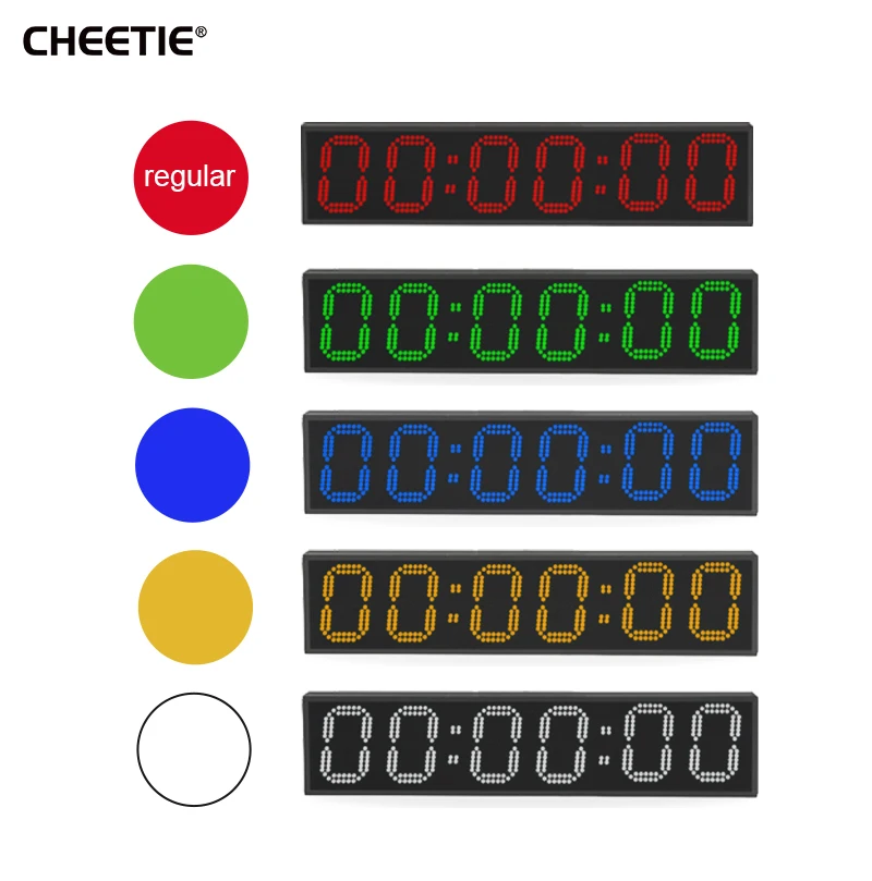 CHEETIE CP028 Programmable Sport Interval Running Timer Countdown Race Timer LED 6 Digits Pool Timer