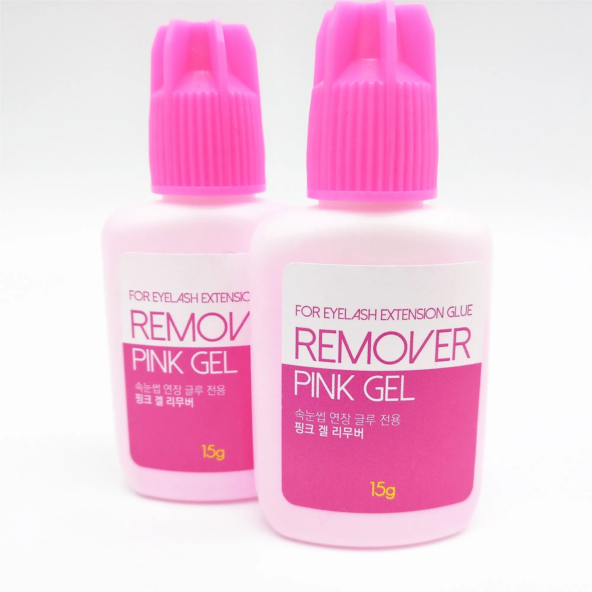 Hot Sale Pink Gel Remover Private Label Lash Remover  For Eyelash Extension 15ml /bottle
