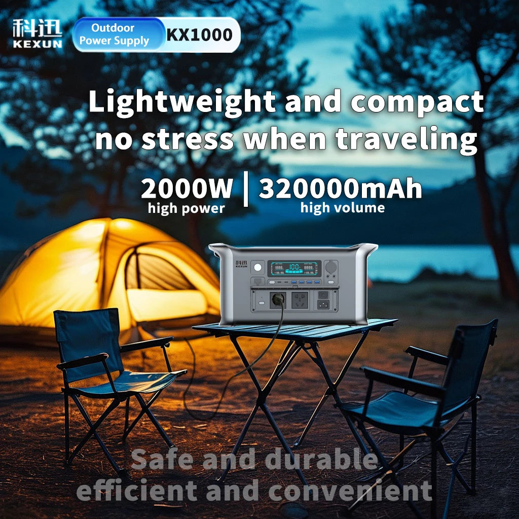 Портативные комплекты электростанций с аккумулятором Lifepo4 1024w-2048wh 1000w-2000w солнечный генератор резервный Автомобильный контроллер MPPT