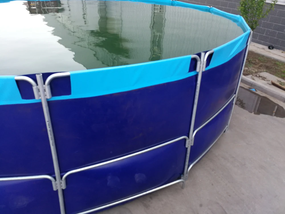 Round Pvc Collapsible Commercial Fishing Tanks,Foldable Fish Ponds Pvc Fish Farming Tanks Ras Fish Pvc Tanks
