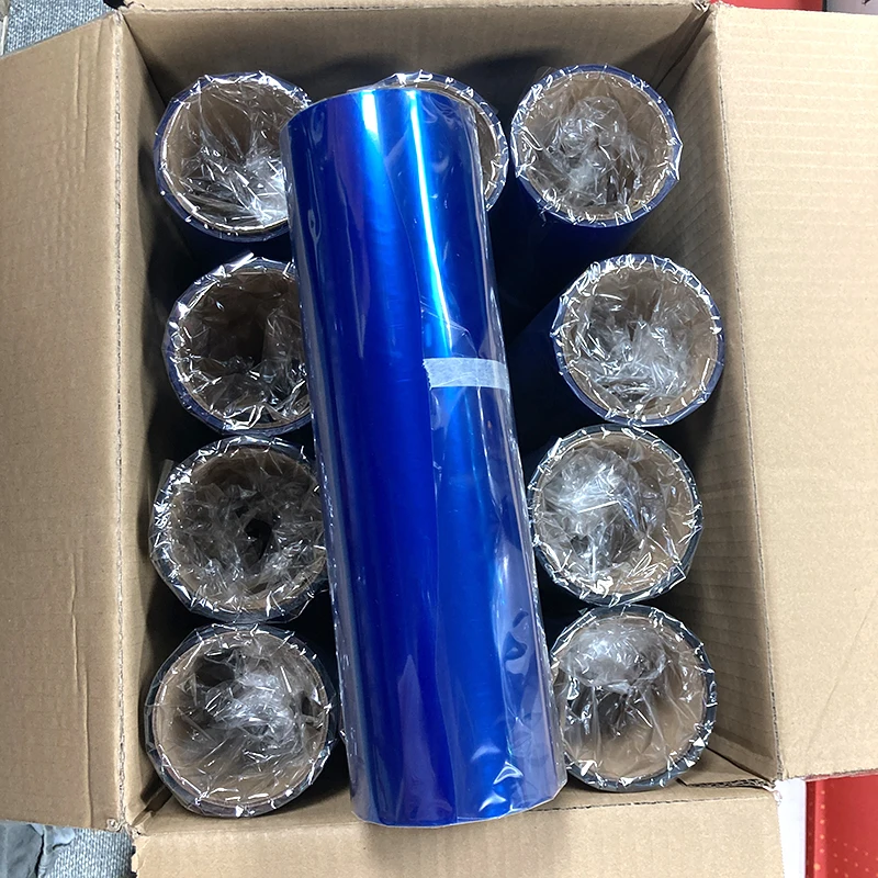 High Quality Transparent 0.3*10M Self Adhesive Auto headlight Film Wholesale PVC Polyester Sticker Vinyl Wrap Lamp Film