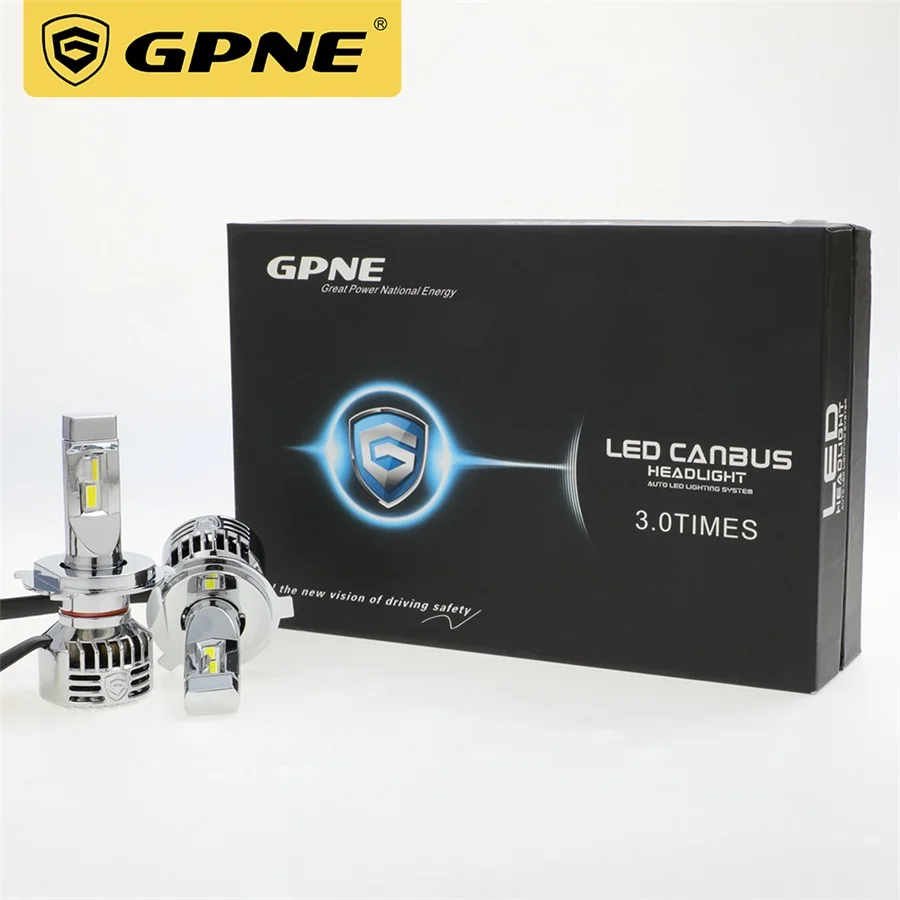  Супер яркий GPNE R4 12000 люмен 55 Вт Авто маленький мини H7 H4 светодиодный вентилятор авто 9005 9006 H11 автомобильная светодиодная
