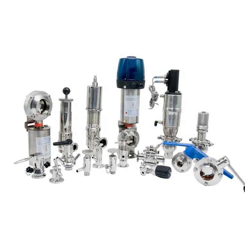 Aohoy 304 316L sanitary stainless steel one side single butt weld and male threaded butterfly valve