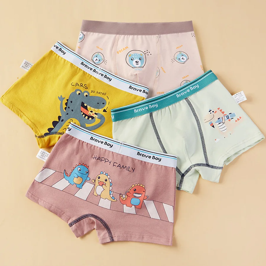 Wholesale High Quality Baby Boy Underwear Children 4-Piece Set Kids Clothes