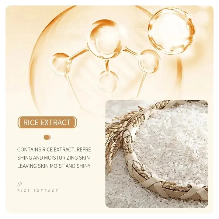 OEM BIOAQUA wholesale herbal rice anti aging moisturizing whitening face serum eye cream skin care set