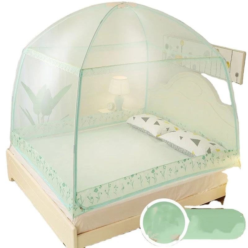 Тройная обработанная противомоскитная кровать королевская круглая Складная москитная сетка