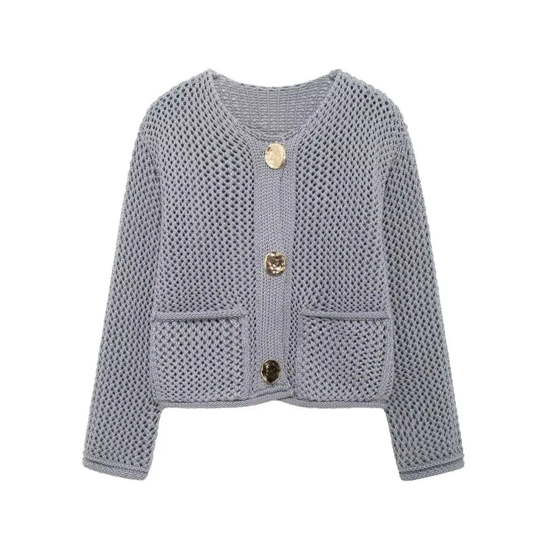 YY4227 fashion fall 2024 women clothes knit long sleeve cardigans elegant ladies cardigan sweaters