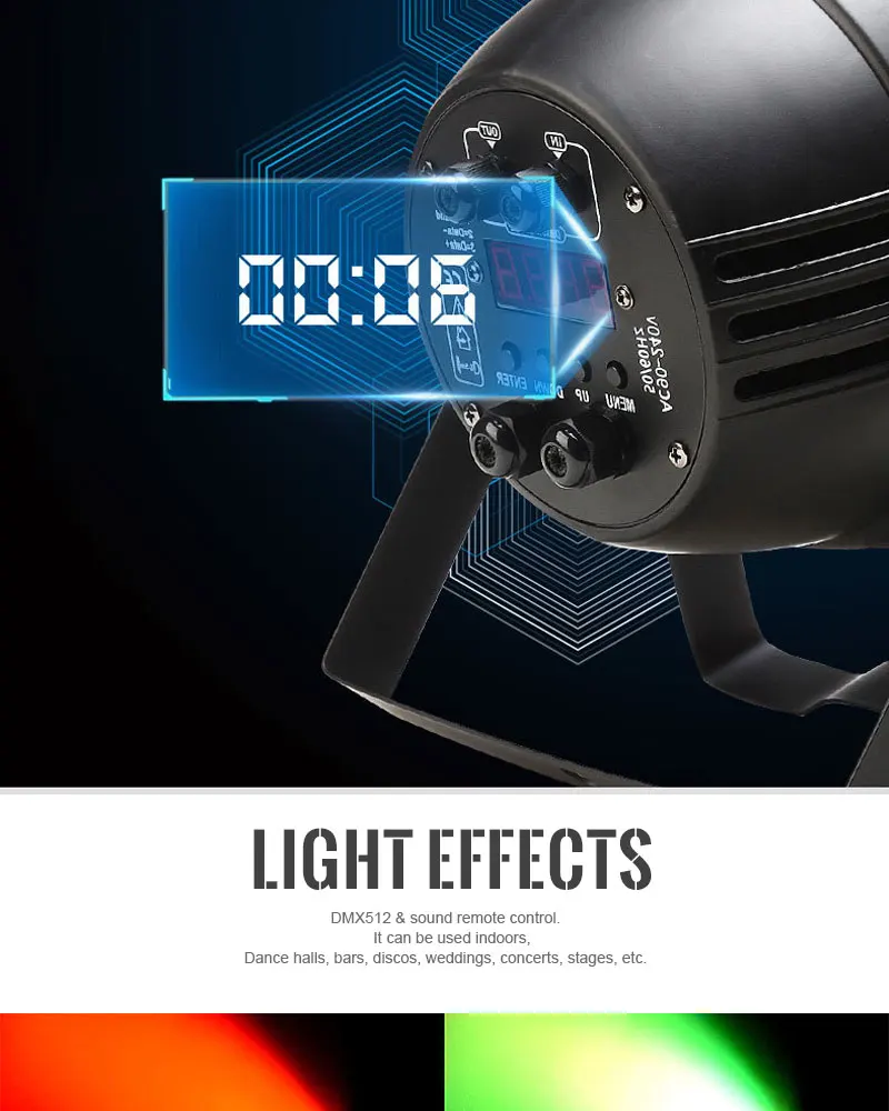 High quality narrow beam led spot light Outdoor cob Aluminum 60w 80w 100w mini stage light beam 150w 180w led par light