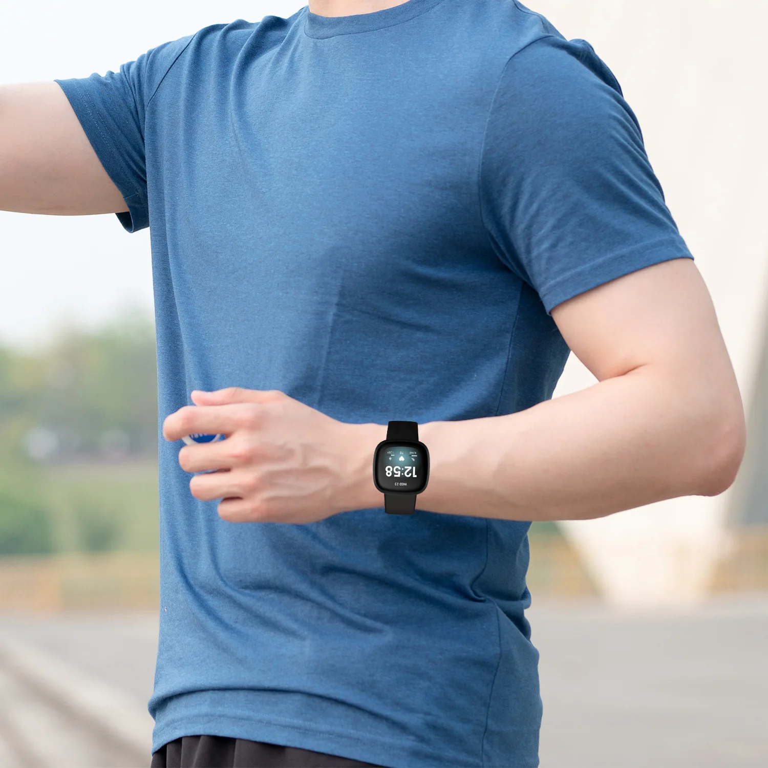 Watch Strap For Fitbit sense 2 Soft Silicone Wrist Band Sport Bracelet Correa Belt For Fitbit Versa 3/4