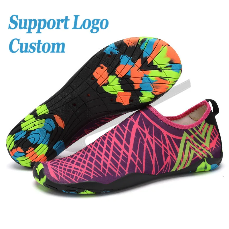 Big SizeCustom Sneakers Men Women Barefoot Beach Water Shoes Lovers Outdoor Fishing Swimming Bicycle Quick-Drying