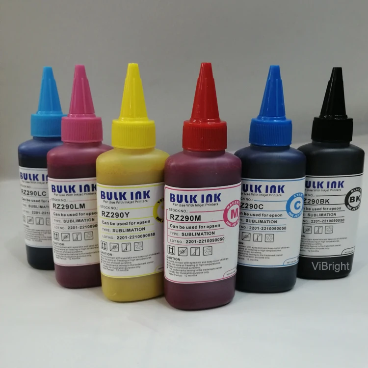 RZ290 premium sublimation ink bottle refill ink high density heat transfer ink  for EP T50 T60 1390 1410 L805  Inkjet Printer