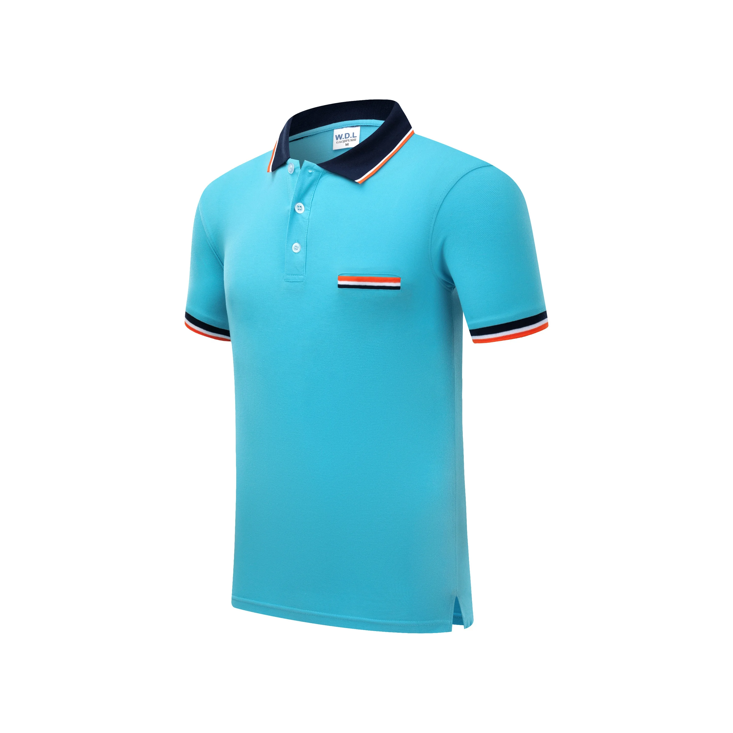 Lidong Manufacturer 200 Grams Cotton Design Embroidery printed logo blank Mens golf polo shirts with pocket